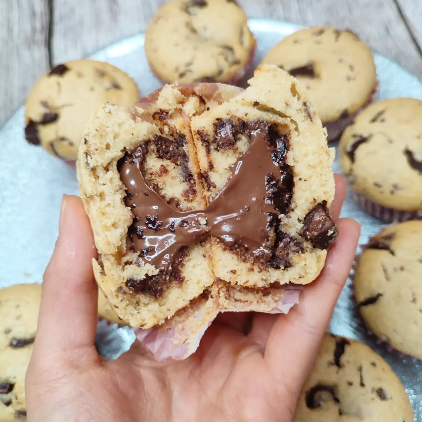 Muffins fourrés au nutella